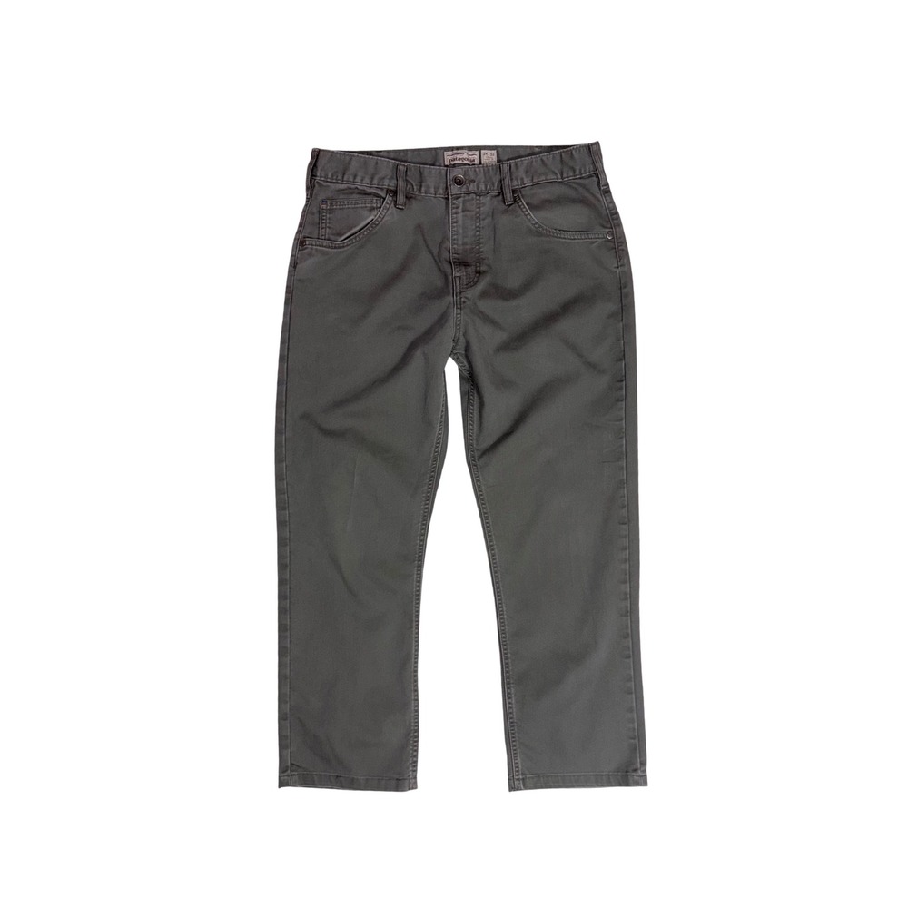 PATAGONIA Performance Twill Jeans Mens 34x32 Olive Green Straight Fit 56490